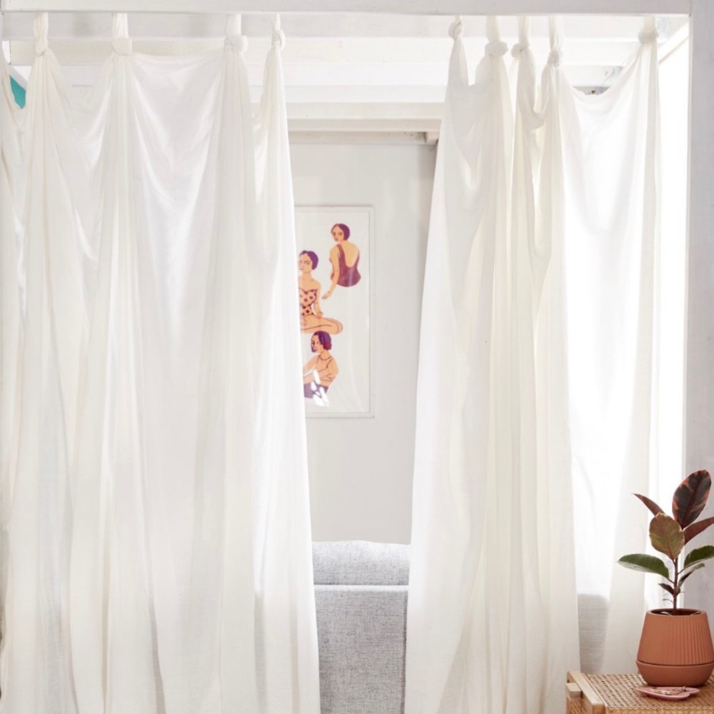 (4) Knotted Window Curtains